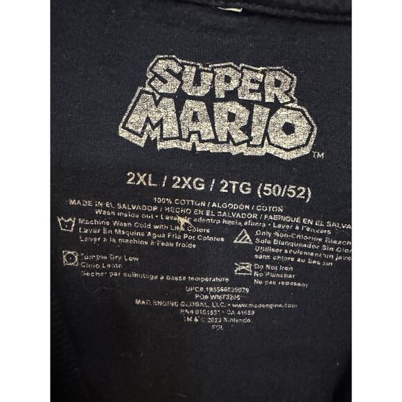 Super Mario Bros. Men's 16 Character Pixel Grid Boxes Graphic T-Shirt - Size 2XL - Picture 3 of 4